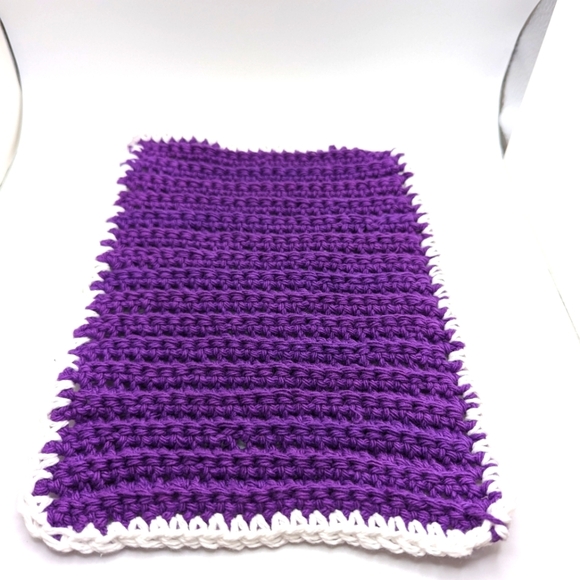💞2/$20 HAND CRAFTED Crocheted All Purpse 100% Cottn Reusble Bath or Dish Cloths - Picture 2 of 11